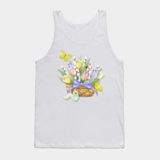 Spring Tulip Basket Tank Top